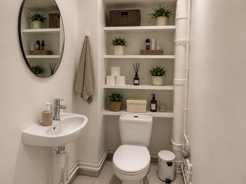WC indépendant avec lave-mains